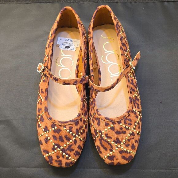 BRAND NEW SUGAR LEOPARD PRINT WOMEN MARY JANE FLAT - Picture 3 of 16